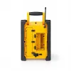 Nedis FM Radio RDFM3100YW - Tragbares FM-Radio mit Bluetooth und AUX, IPX5, Gelb