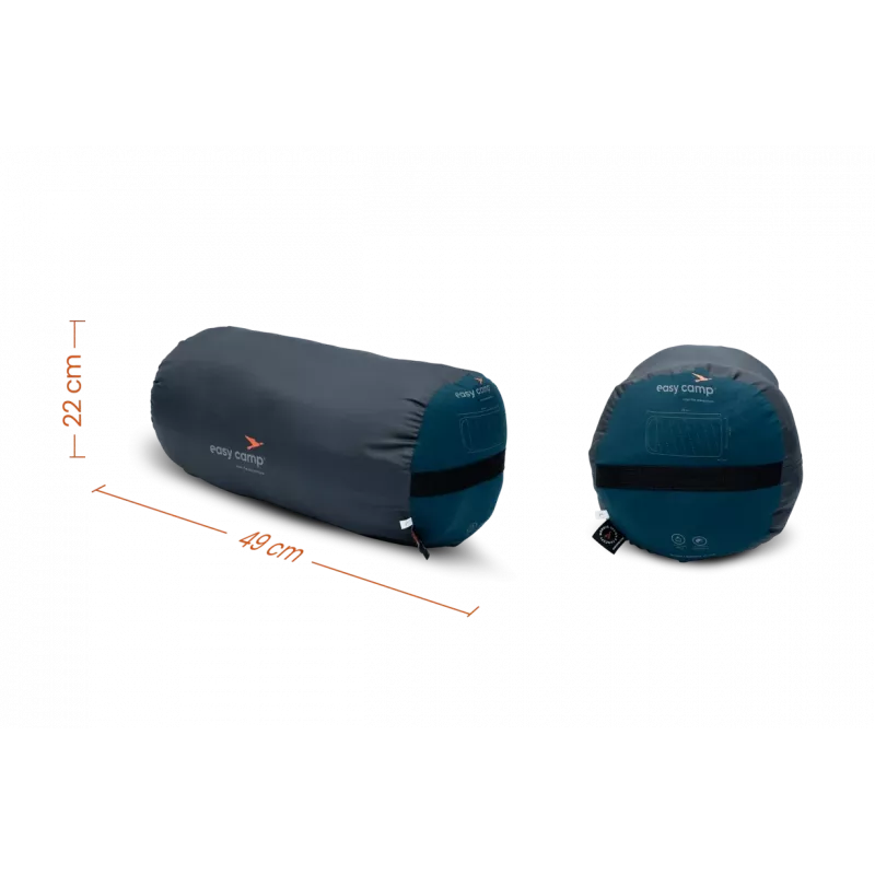 Easy Camp Raven I Square XL 5°C Left Zipper Schlafsack 220x100 cm