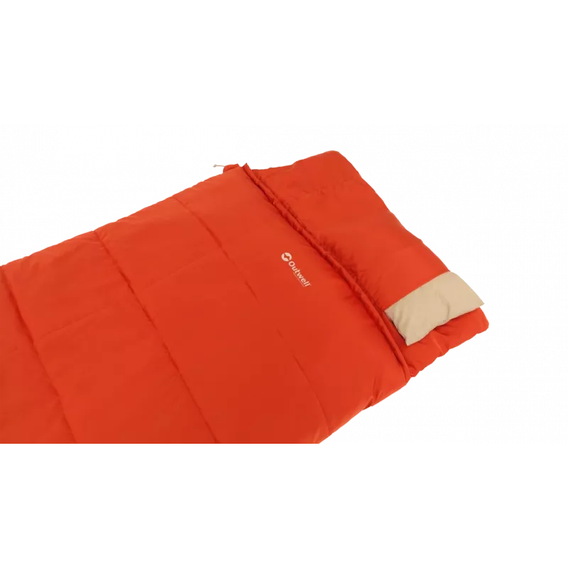 Outwell Contour Lux Red Schlafsack 220 x 85 cm -19 bis 15 °C Rechter Reißverschluss