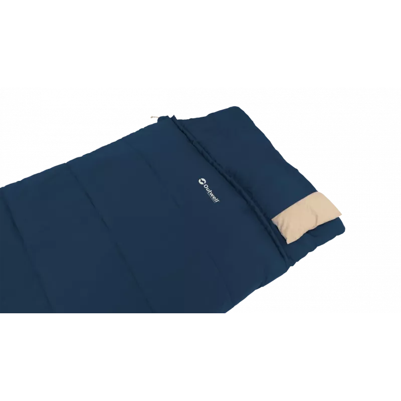Outwell Contour Lux Deep Blue Schlafsack 220x85 cm -19 bis 15 °C Reißverschluss rechts