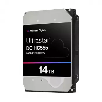WD Ultrastar DC HC555 14 TB 3.5 inch Interne Festplatte - SAS 12Gb/s - 7200 RPM - 512 MB Cache - Self-Encrypting Drive (SED)
