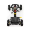 MILLY MALLY Pedal Go-Kart Thor Black, Stahlrahmen, EVA-Schaumräder, Handbremse, Vorwärts/Rückwärts, für Kinder 3-8 Jahre, max. Belastung 30 kg