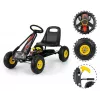 MILLY MALLY Pedal Go-Kart Thor Black, Stahlrahmen, EVA-Schaumräder, Handbremse, Vorwärts/Rückwärts, für Kinder 3-8 Jahre, max. Belastung 30 kg