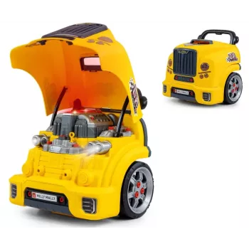 MILLY MALLY Mechanic Workshop Set mit zerlegtem Motor N-Gine Gelb