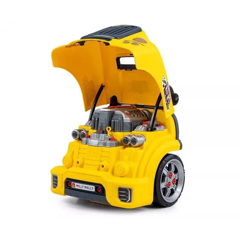 MILLY MALLY Mechanic Workshop Set mit zerlegtem Motor N-Gine Gelb