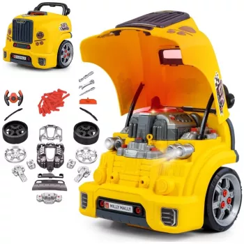 MILLY MALLY Mechanic Workshop Set mit zerlegtem Motor N-Gine Gelb