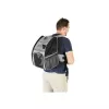 ZOLUX Nomad Pet Carrier Rucksack für Hunde und Katzen, 32x25x42 cm, Grau/Schwarz