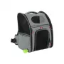 ZOLUX Nomad Pet Carrier Rucksack für Hunde und Katzen, 32x25x42 cm, Grau/Schwarz
