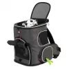 ZOLUX Nomad Pet Carrier Rucksack für Hunde und Katzen mit Laptopfach - 33x29x40 cm, Anthrazitgrau