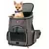 ZOLUX Nomad Pet Carrier Rucksack für Hunde und Katzen mit Laptopfach - 33x29x40 cm, Anthrazitgrau