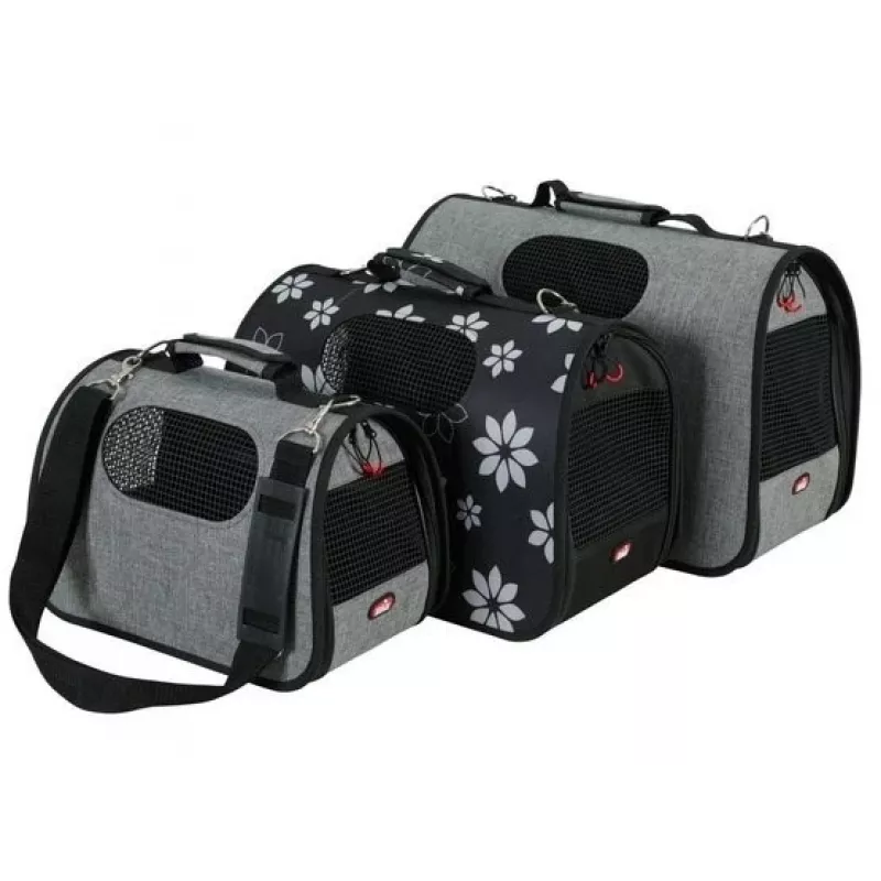 ZOLUX NOMAD L Transporttasche für Hunde und Katzen, Grau, 50,5x25x33 cm