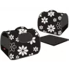 ZOLUX Nomad Flower S Transporttasche für Hunde und Katzen, Grau mit Blumenmuster, 36x21x23,5 cm