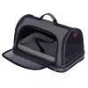 ZOLUX NOMAD M Verstärkte Haustiertransporttasche für Hunde und Katzen, Schwarz, 44,5x28x25 cm