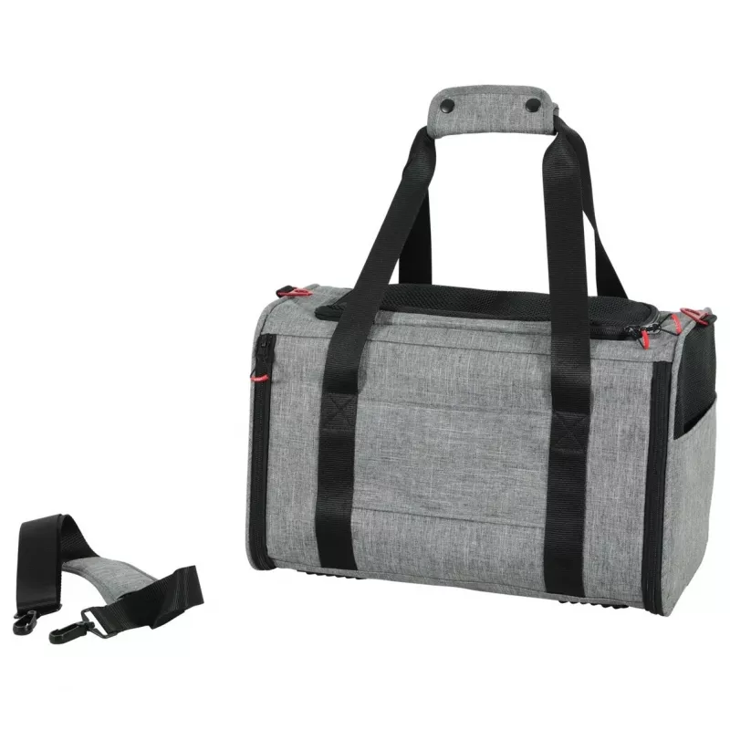 ZOLUX NOMAD M Expandierbare Haustiertransporttasche 44x28x28 cm Grau