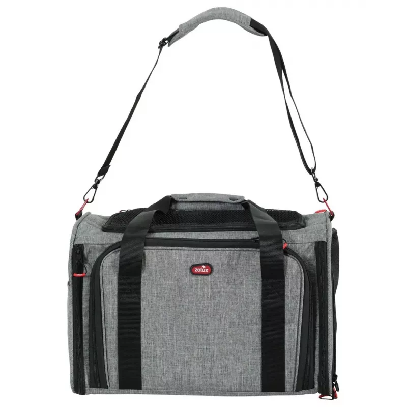 ZOLUX NOMAD M Expandierbare Haustiertransporttasche 44x28x28 cm Grau