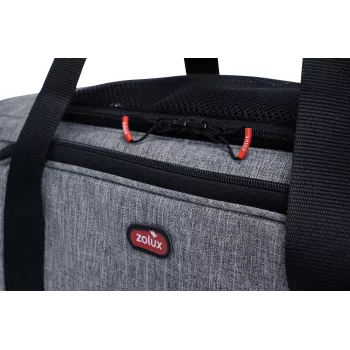 ZOLUX NOMAD M Expandierbare Haustiertransporttasche 44x28x28 cm Grau