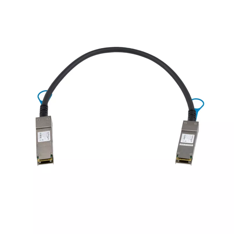 StarTech.com 0,5 m QSFP+ Direct Attach Cable - MSA-konform - 40G QSFP+ passives Twinax-Kabel - QSFP auf QSFP - Schwarz