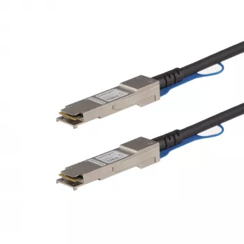 StarTech.com 0,5 m QSFP+ Direct Attach Cable - MSA-konform - 40G QSFP+ passives Twinax-Kabel - QSFP auf QSFP - Schwarz