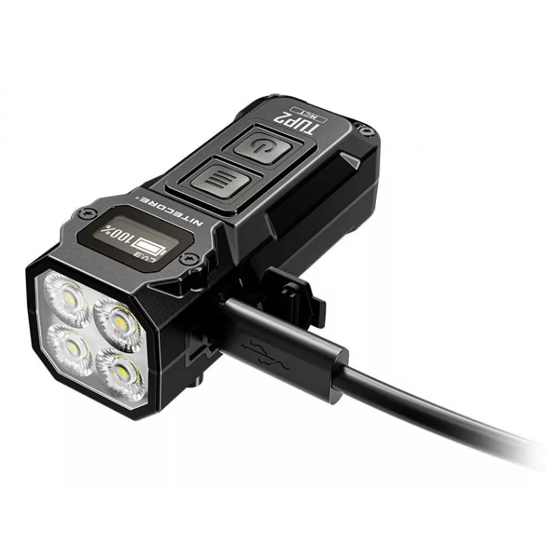 Nitecore TUP2 Schlüsselanhänger-Taschenlampe Schwarz 1200lm USB-C