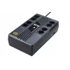 ORVALDI USV AM-1000LCD USB Line-Interactive 1000VA 600W 8x Schuko-Steckdosen LCD-Display