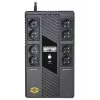 ORVALDI USV AM-1000LCD USB Line-Interactive 1000VA 600W 8x Schuko-Steckdosen LCD-Display