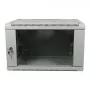 ALLNET 19 inch Wandgehäuse 9U 1-teilig Tiefe 600mm Lichtgrau Flat Pack SMA Serie