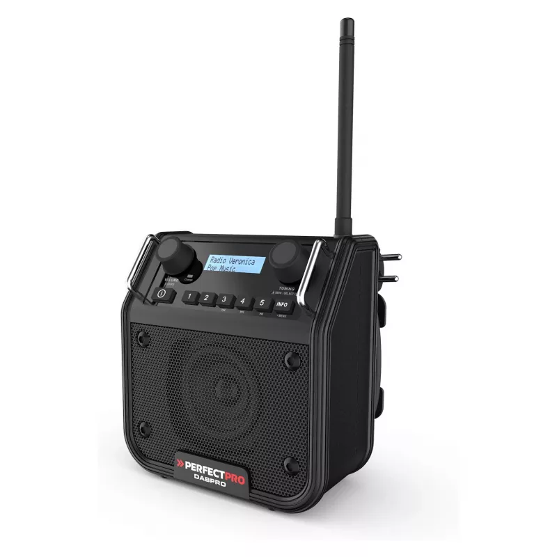 PerfectPro DABPRO Job Site Radio DAB+ FM Bluetooth IP65 Schwarz