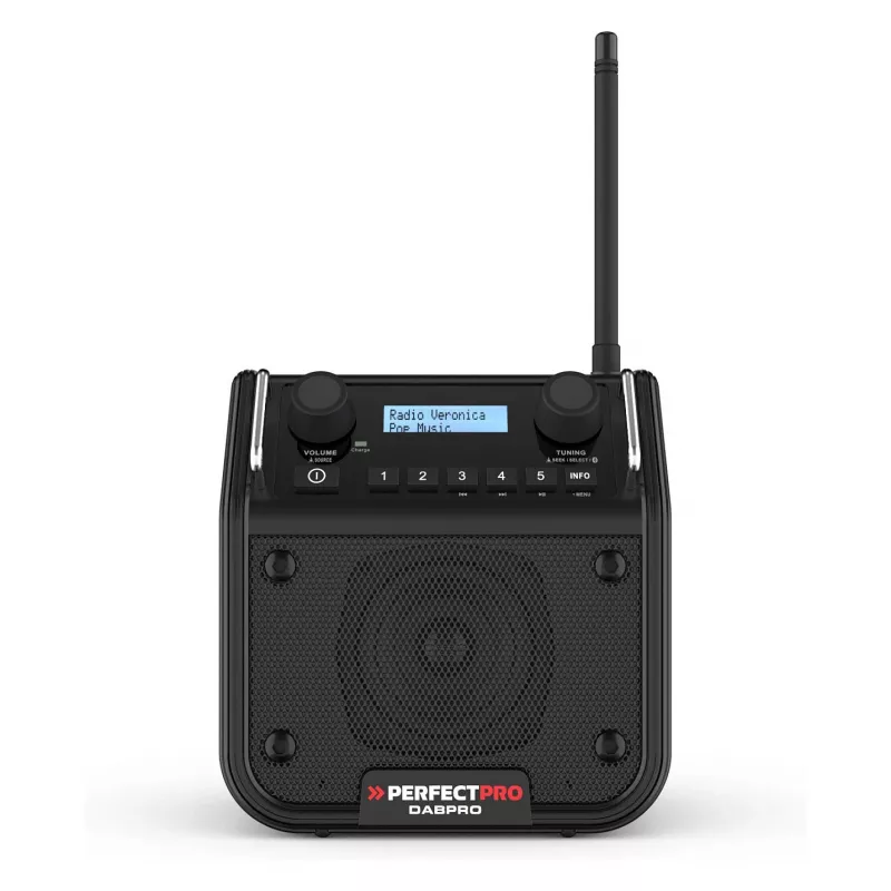 PerfectPro DABPRO Job Site Radio DAB+ FM Bluetooth IP65 Schwarz