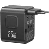 USAMS Reiseadapter 25W 4in1 US/AU/EU/UK Schwarz CC309