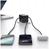 USAMS Reiseadapter 25W 4in1 US/AU/EU/UK Schwarz CC309