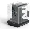 USAMS Reiseadapter 25W 4in1 US/AU/EU/UK Schwarz CC309