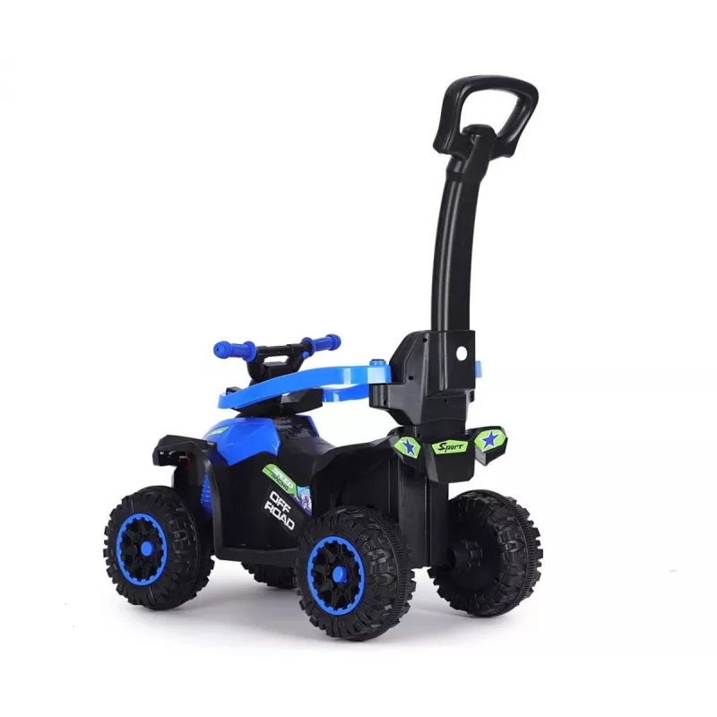MILLY MALLY Kinderfahrrad mit Schiebestange Wildblau