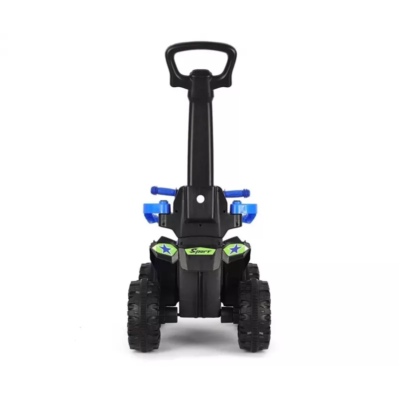 MILLY MALLY Kinderfahrrad mit Schiebestange Wildblau