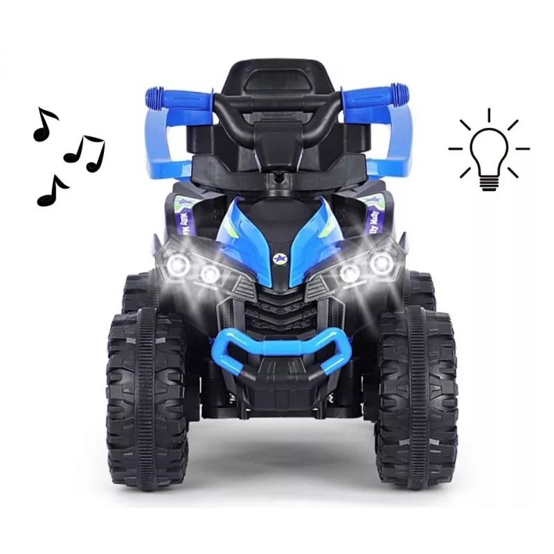 MILLY MALLY Kinderfahrrad mit Schiebestange Wildblau