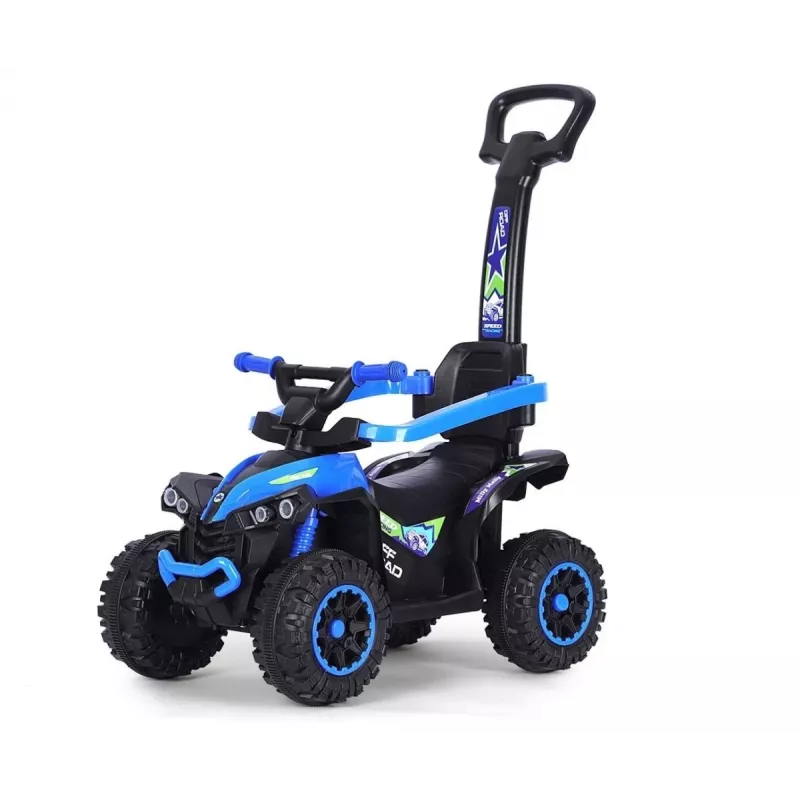 MILLY MALLY Kinderfahrrad mit Schiebestange Wildblau