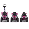 MILLY MALLY Kinderfahrrad mit Schiebestange Wild Pink 12 Zoll