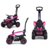MILLY MALLY Kinderfahrrad mit Schiebestange Wild Pink 12 Zoll