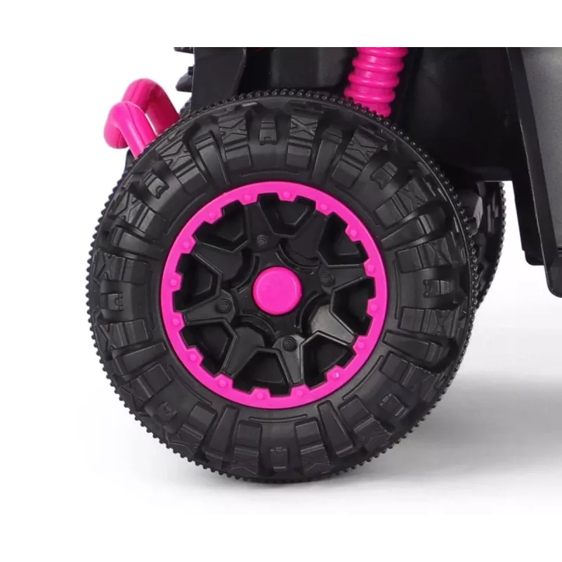 MILLY MALLY Kinderfahrrad mit Schiebestange Wild Pink 12 Zoll
