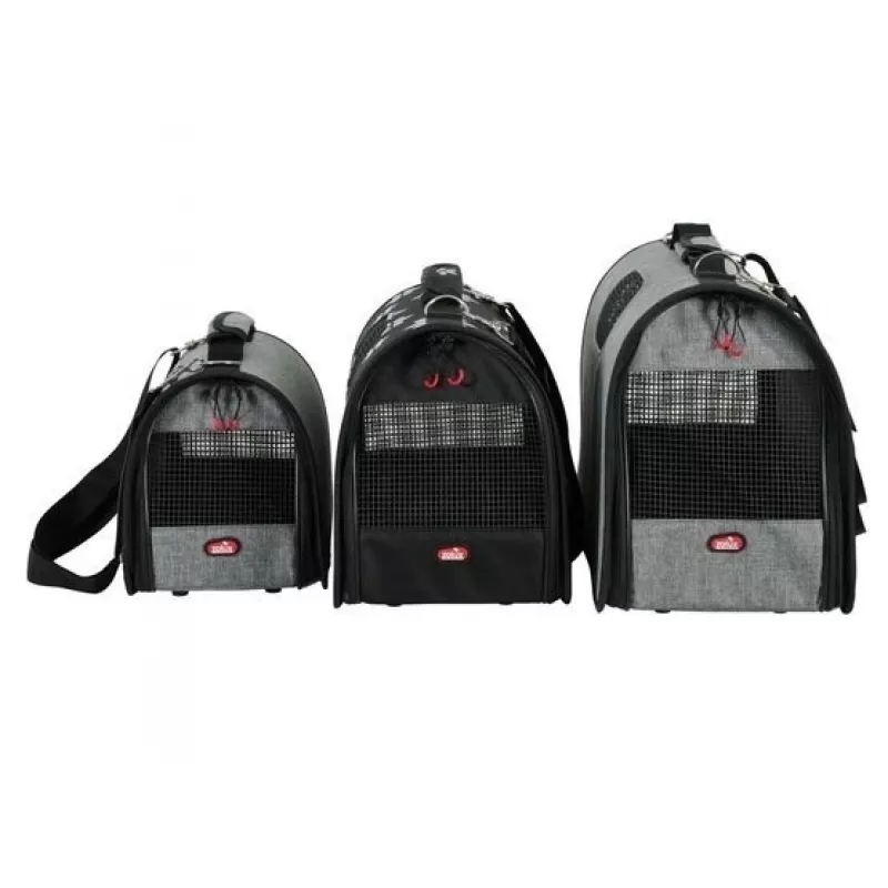 ZOLUX NOMAD FLOWER M Soft-Sided Pet Carrier für Hunde und Katzen, 43,5x25x28,5 cm, Blumenmuster