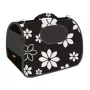 ZOLUX NOMAD FLOWER M Soft-Sided Pet Carrier für Hunde und Katzen, 43,5x25x28,5 cm, Blumenmuster