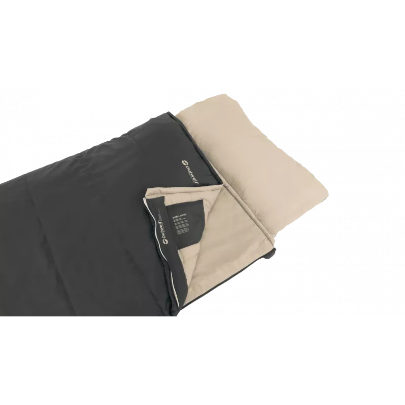 Outwell Contour Prime Synthetischer Schlafsack (190 cm) - Schwarz, Reißverschluss rechts