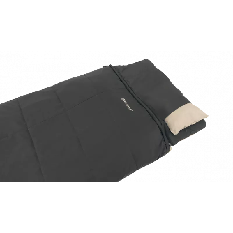 Outwell Contour Prime Synthetischer Schlafsack (190 cm) - Schwarz, Reißverschluss rechts