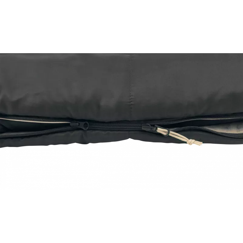 Outwell Contour Prime Synthetischer Schlafsack (190 cm) - Schwarz, Reißverschluss rechts