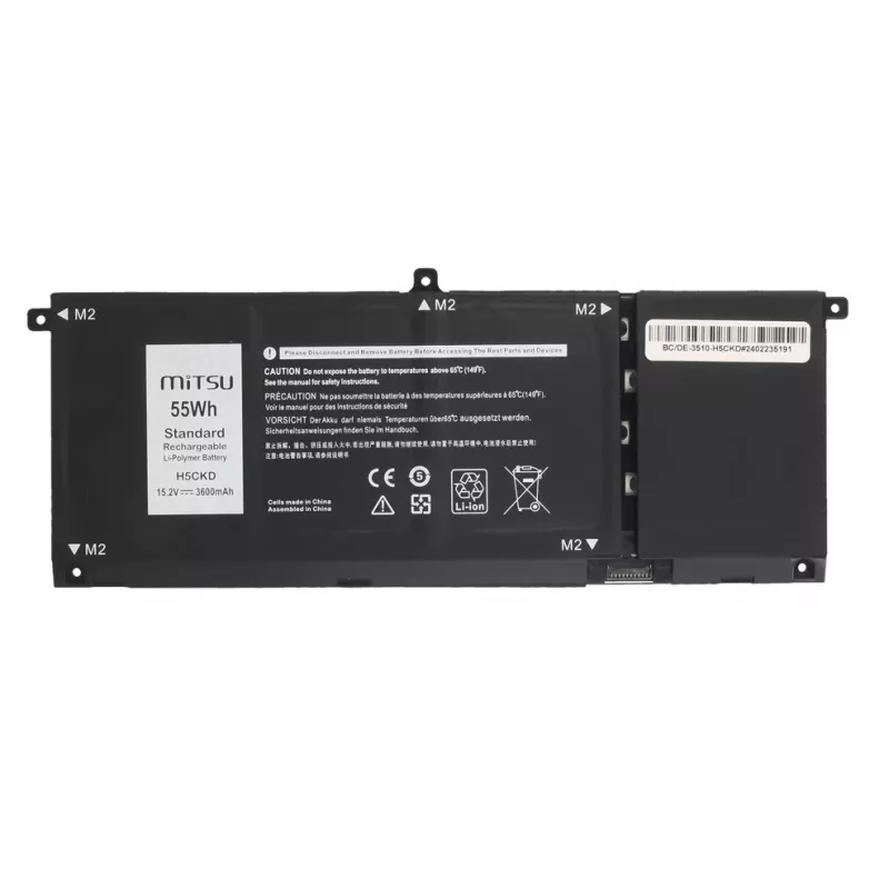 MITSU Akku H5CKD für Dell Inspiron 5400 5401 5402 5406 5501 5508 3600 mAh (55 Wh) 15,2 V