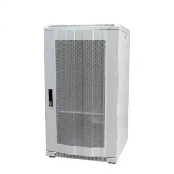 ALLNET SNB Series 22U 19 Zoll Netzwerkschrank 600x1200mm perforierte Stahltüren Lichtgrau (RAL 7035)