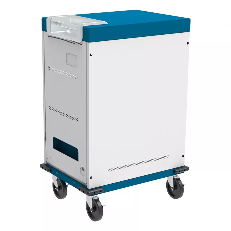 GoodConnections GEMMA T32C Tablet-Ladewagen USB-C 18W pro Port PD3.0 QC3.0 Weiß/Blau