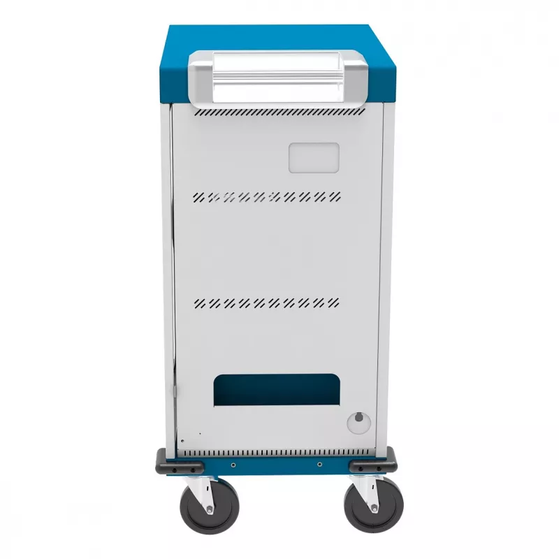 GoodConnections GEMMA T32C Tablet-Ladewagen USB-C 18W pro Port PD3.0 QC3.0 Weiß/Blau