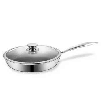 Maestro MR-1216-28 Bratpfanne mit Deckel 28 cm, antihaftbeschichtete Marmorbeschichtung, induktionsgeeignet, Schwarz/Grau