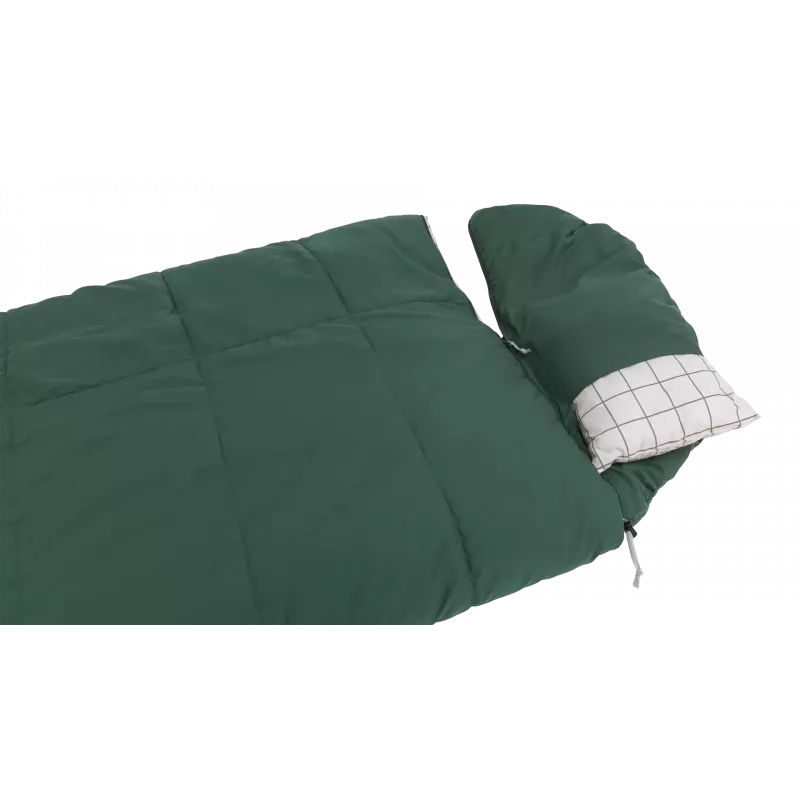 Outwell Camper Prime Green Schlafsack 235 x 90 cm -15 bis 5 °C Reißverschluss rechts