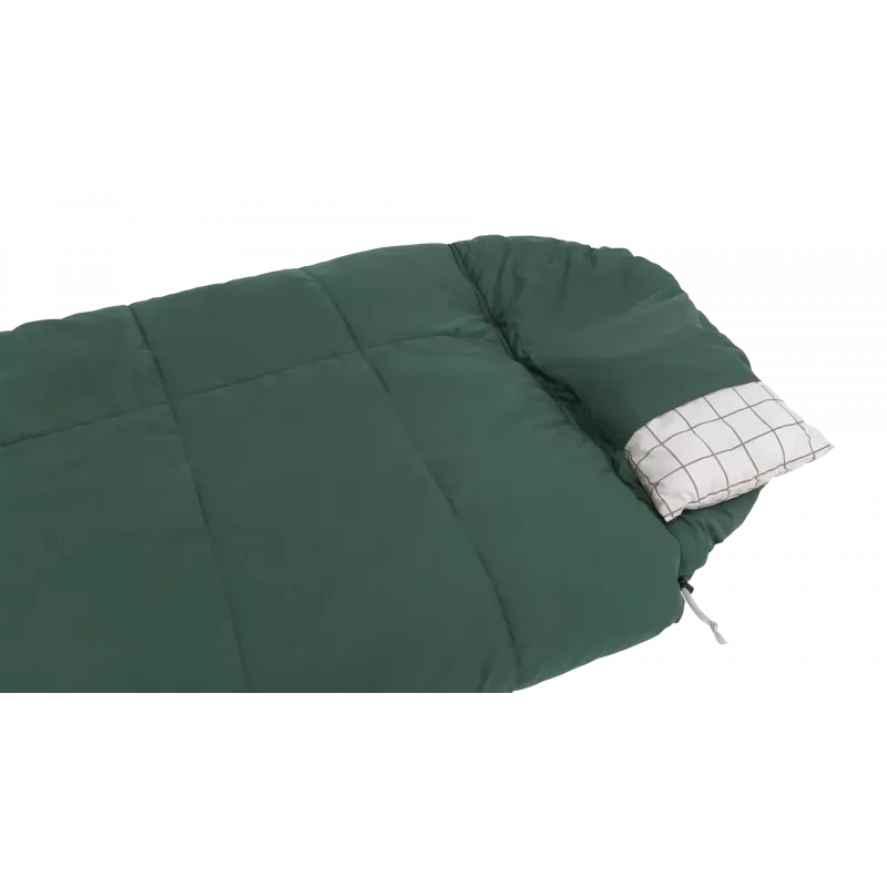 Outwell Camper Prime Green Schlafsack 235 x 90 cm -15 bis 5 °C Reißverschluss rechts